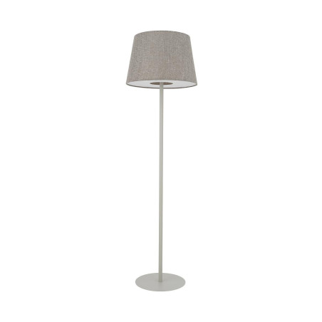 Lampa podłogowa ze stożkowym abażurem Tutoia 163cm beż / jedwabny szary Nowodvorski