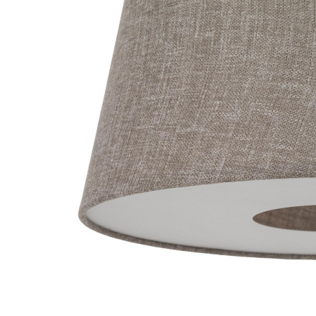 Lampa podłogowa ze stożkowym abażurem Tutoia 163cm beż / jedwabny szary Nowodvorski