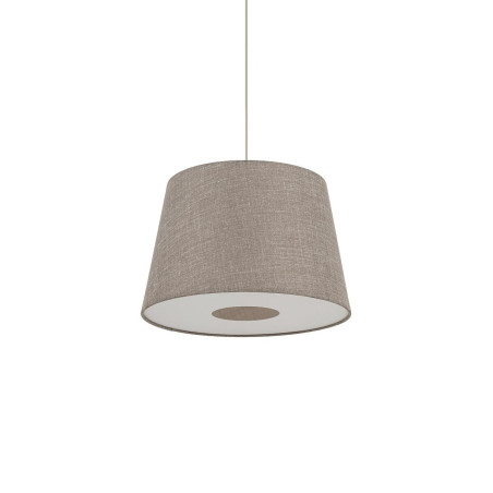 Lampa wisząca ze stożkowym abażurem Tutoia 46cm beż / jedwabny szary Nowodvorski