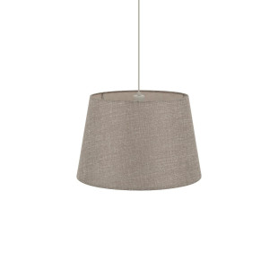 Lampa wisząca ze stożkowym abażurem Tutoia 46cm beż / jedwabny szary Nowodvorski