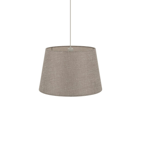 Lampa wisząca ze stożkowym abażurem Tutoia 46cm beż / jedwabny szary Nowodvorski