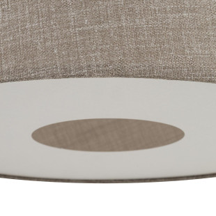 Lampa wisząca ze stożkowym abażurem Tutoia 46cm beż / jedwabny szary Nowodvorski