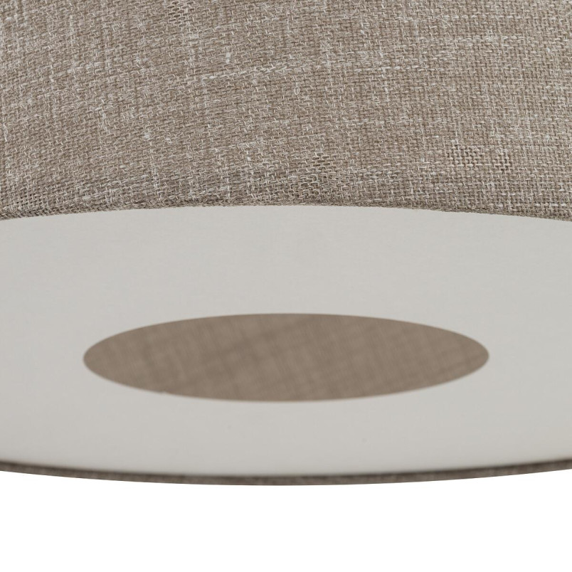 Lampa wisząca ze stożkowym abażurem Tutoia 46cm beż / jedwabny szary Nowodvorski