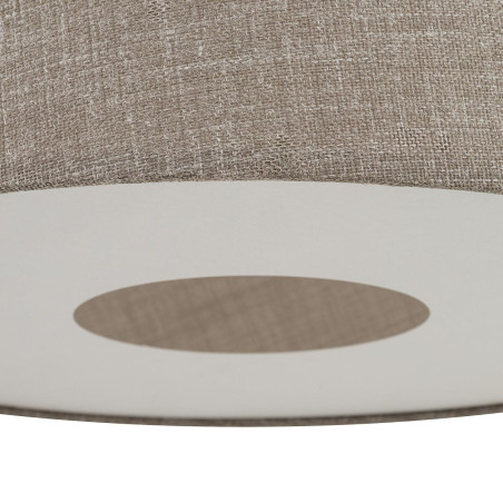 Lampa wisząca ze stożkowym abażurem Tutoia 46cm beż / jedwabny szary Nowodvorski