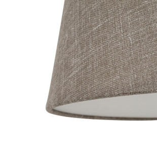 Lampa wisząca ze stożkowym abażurem Tutoia 46cm beż / jedwabny szary Nowodvorski