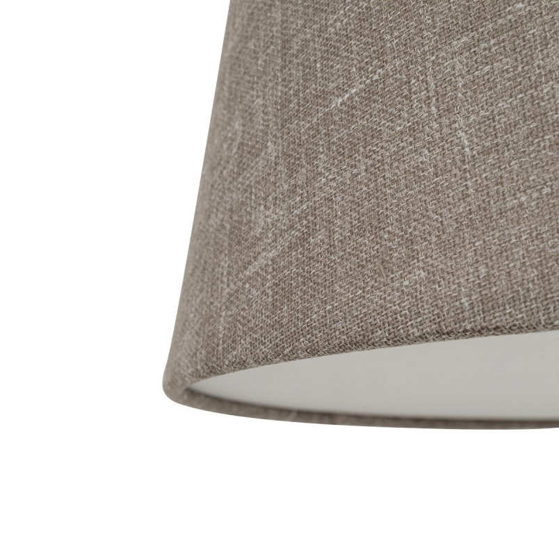 Lampa wisząca ze stożkowym abażurem Tutoia 46cm beż / jedwabny szary Nowodvorski