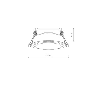 Lampa spot podtynkowa Uno 9,5cm biała Nowodvorski