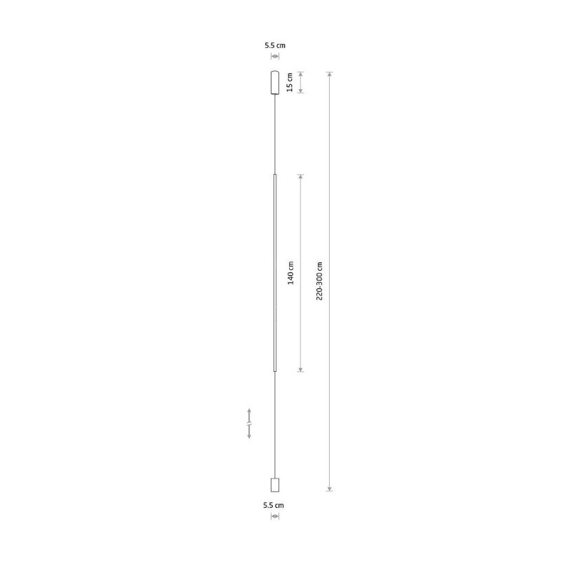 Lampa wisząca minimalistyczna Vertic LED 3000K 5,5cm biała Nowodvorski