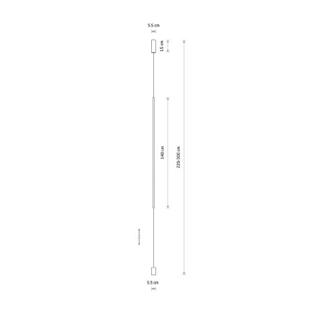 Lampa wisząca minimalistyczna Vertic LED 3000K 5,5cm biała Nowodvorski