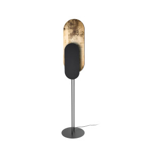 Lampa podłogowa dekoracyjna Wheel Lux 163cm czarno-złota Nowodvorski