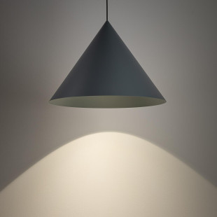 Lampa wisząca stożek Zenith 50cm szary błękit Nowodvorski