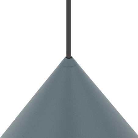 Lampa wisząca stożek Zenith 50cm szary błękit Nowodvorski