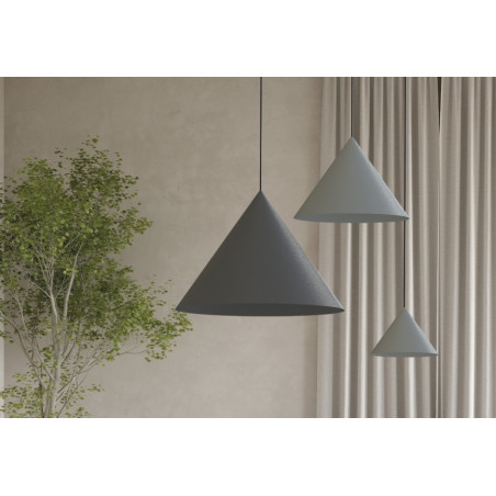Lampa wisząca stożek Zenith 35cm szara Nowodvorski