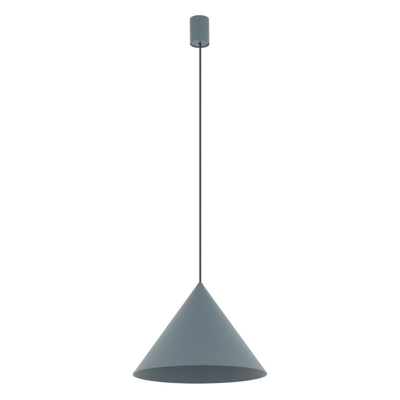 Lampa wisząca stożek Zenith 35cm szary błękit Nowodvorski