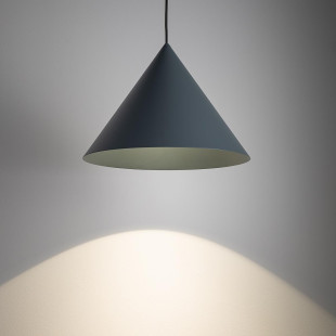 Lampa wisząca stożek Zenith 35cm szary błękit Nowodvorski