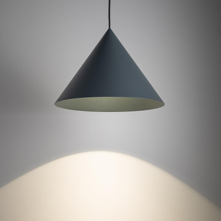 Lampa wisząca stożek Zenith 35cm szary błękit Nowodvorski