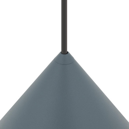 Lampa wisząca stożek Zenith 35cm szary błękit Nowodvorski