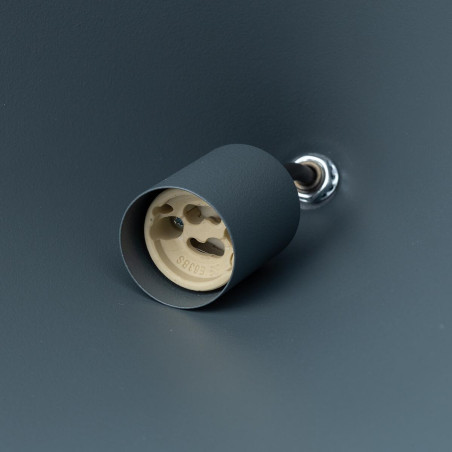 Lampa wisząca stożek Zenith 35cm szary błękit Nowodvorski