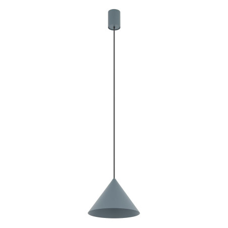 Lampa wisząca stożek Zenith 20,5cm szary błękit Nowodvorski