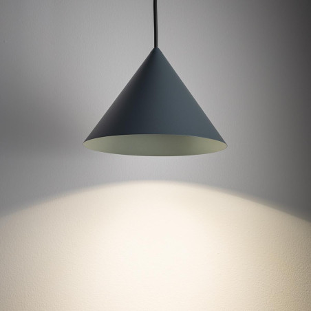 Lampa wisząca stożek Zenith 20,5cm szary błękit Nowodvorski