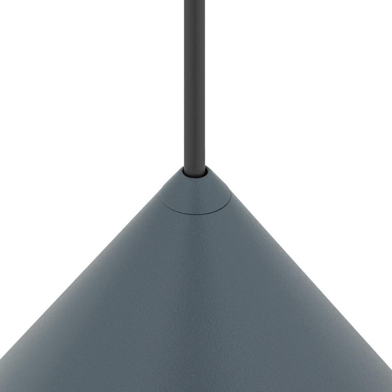 Lampa wisząca stożek Zenith 20,5cm szary błękit Nowodvorski