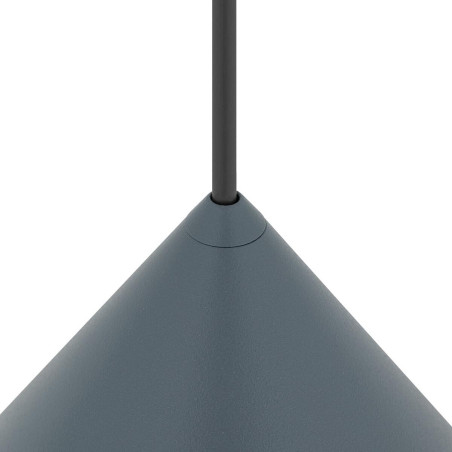 Lampa wisząca stożek Zenith 20,5cm szary błękit Nowodvorski