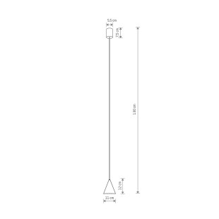 Lampa wisząca stożek Zenith 11cm terracotta Nowodvorski