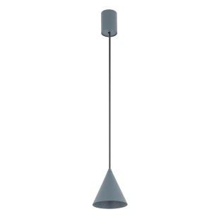 Lampa wisząca stożek Zenith 11cm szary błękit Nowodvorski