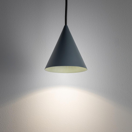 Lampa wisząca stożek Zenith 11cm szary błękit Nowodvorski