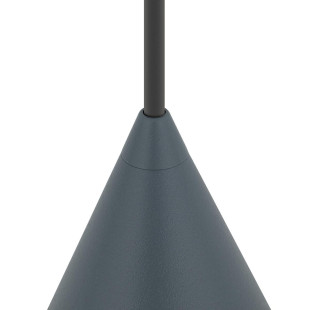 Lampa wisząca stożek Zenith 11cm szary błękit Nowodvorski