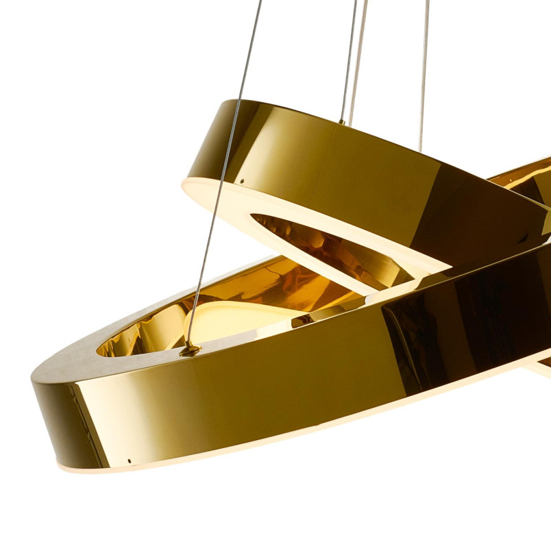 Lampa wisząca CIRCLE 40+60 LED złoty połysk Step Into Design