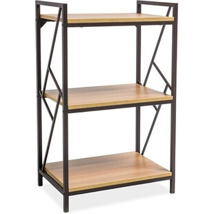 Regał Industrialny Signal Tablo R3 60cm - Ciemny Brąz
