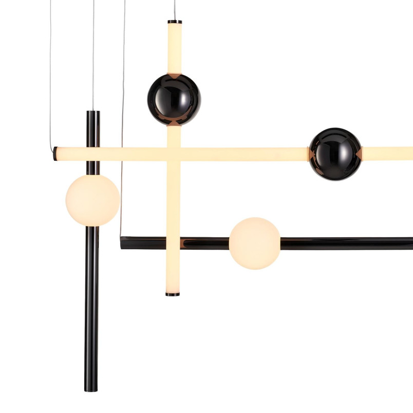 Lampa wisząca O-LINE L-4 LED mosiądz 110 cm Step Into Design