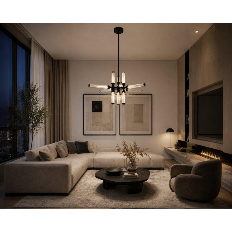 Lampa wisząca QUADRO-12 LED bursztynowa Step Into Design