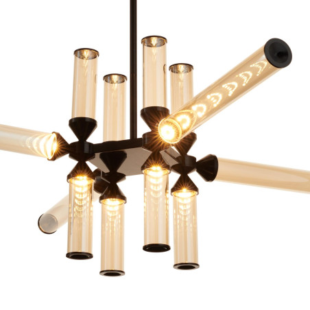 Lampa wisząca QUADRO-12 LED bursztynowa Step Into Design