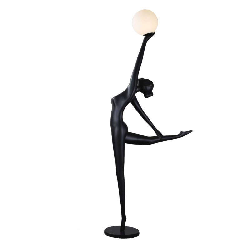 Lampa podłogowa WOMAN BALLERINA czarna 210 cm Step Into Design