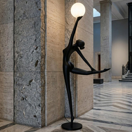 Lampa podłogowa WOMAN BALLERINA czarna 210 cm Step Into Design