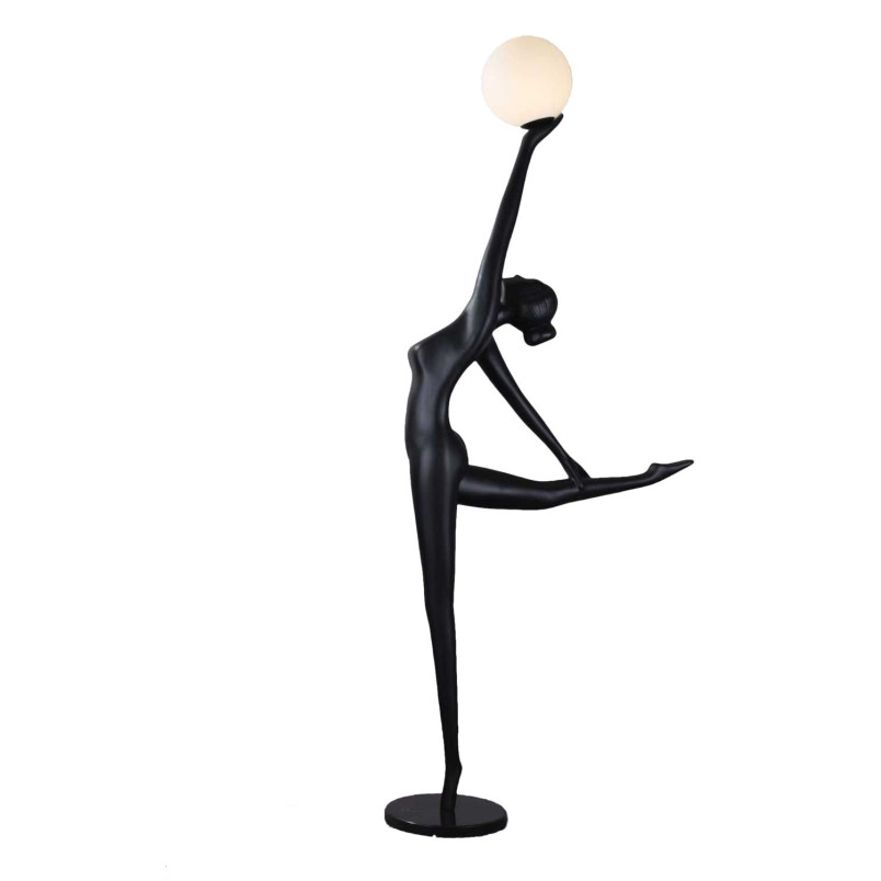 Lampa podłogowa WOMAN BALLERINA czarna 210 cm Step Into Design