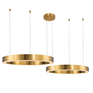 Lampa wisząca CIRCLE 40+60 LED mosiądz na 1 podsufitce Step Into Design
