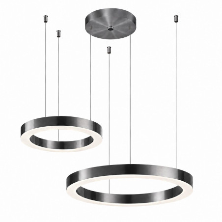 Lampa wisząca CIRCLE 40+60 LED tytanowa 1 podsufitce Step Into Design