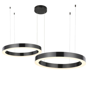 Lampa wisząca CIRCLE 40+100 LED tytanowa na 1 podsufitce Step Into Design