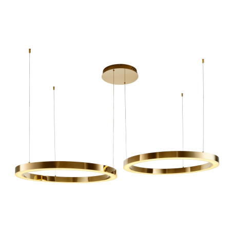Lampa wisząca CIRCLE 80+80 LED złoty połysk na 1 podsufitce Step Into Design