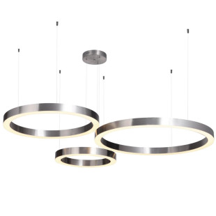 Lampa wisząca CIRCLE 40+60+80 LED nikiel na 1 podsufitce Step Into Design
