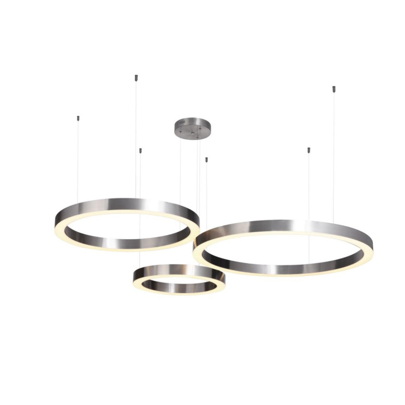 Lampa wisząca CIRCLE 40+60+80 LED nikiel na 1 podsufitce Step Into Design