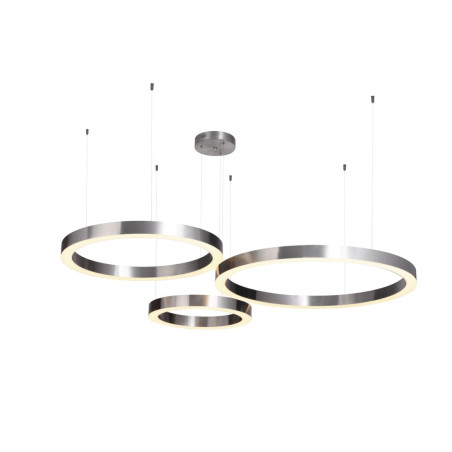 Lampa wisząca CIRCLE 40+60+80 LED nikiel na 1 podsufitce Step Into Design