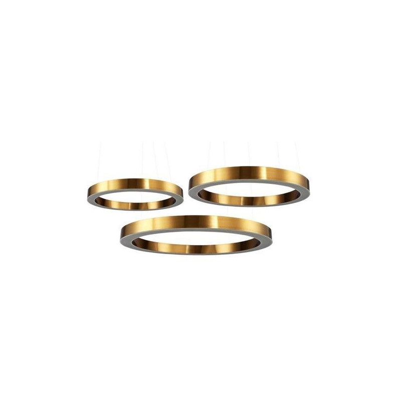 Lampa wisząca CIRCLE 60+80+100 LED mosiądz na 1 podsufitce Step Into Design
