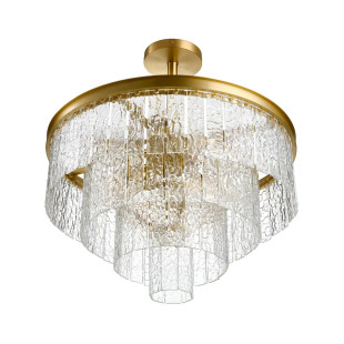 Lampa wisząca ICELAND 60 cm - mosiądz, szkło kryształowe Step Into Design