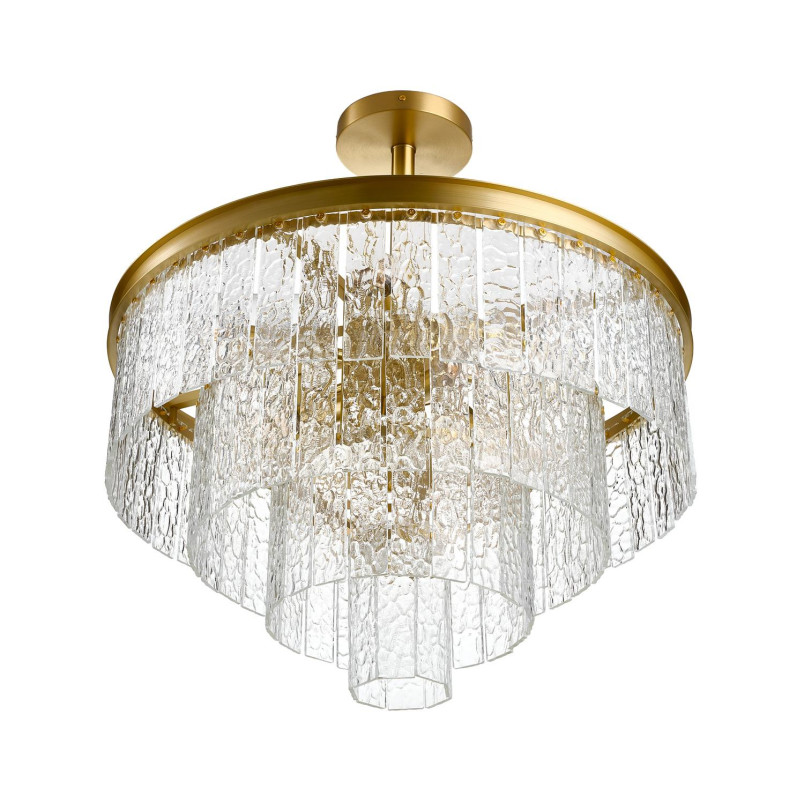 Lampa wisząca ICELAND 60 cm - mosiądz, szkło kryształowe Step Into Design