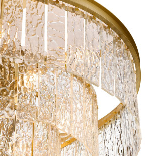 Lampa wisząca ICELAND 60 cm - mosiądz, szkło kryształowe Step Into Design