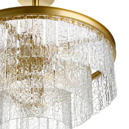Lampa wisząca ICELAND 60 cm - mosiądz, szkło kryształowe Step Into Design